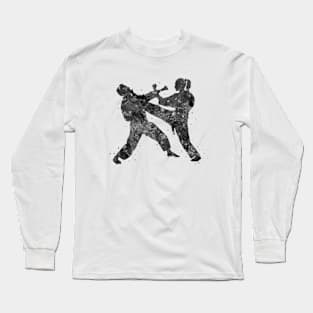 Taekwondo black and white Long Sleeve T-Shirt